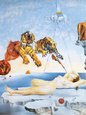 Rêve causé par le vol d'une abeille autour d'une pomme-grenade, vers 1944 Reproduction d'art par Salvador Dalí