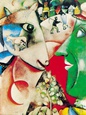 Le village et moi Reproduction d'art par Marc Chagall