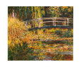 Water Lily Pond-Pink Harmony Art Print by Claude Monet