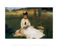 Reading Art Print by Berthe Morisot