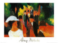 Promenade Reproduction d'art par Auguste Macke