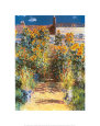 Le jardin de l'artiste à Vétheuil Reproduction d'art par Claude Monet