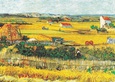 The Reaping at La Crau Art Print by Vincent van Gogh