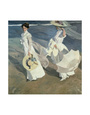 Promenade sur la plage Reproduction d'art par Joaquín Sorolla y Bastida