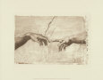 Creación de Adán (detalle) Lámina por Michelangelo Buonarroti