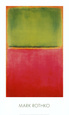 Grün, Rot auf Orange Kunstdruck von Mark Rothko