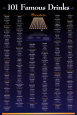 101 Famous Drinks Poster