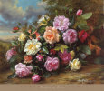 Bouquet of Roses Art Print by Albert Williams