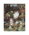 The Lady of Shalott. c.1889-92 Art Print by William Holman Hunt