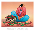 Fiesta de piments Reproduction d'art par R. C. Gorman