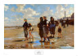 Ramassage des huîtres à Cancale, 1878 Reproduction d'art par John Singer Sargent