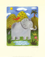 Nellie the Elephant Art Print by Sophie Harding
