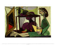Interior with a Girl Drawing Art Print by Pablo Picasso