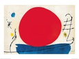 Le soleil rouge Reproduction d'art par Joan Miró