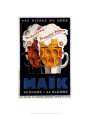Maik-Les Bieres de Luxe, 1929 Lámina por T. Mercier