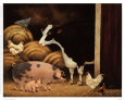 Granja familiar Lámina por Lowell Herrero