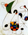 The Melancholic Singer Kunsttryk af Joan Miró
