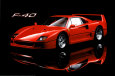 Ferrari F40 Affiche