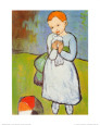 Child with a Dove, c.1901 Art Print by Pablo Picasso