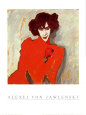 Bildnis Alexander Sacharoff Reproduction d'art par Alexej Von Jawlensky