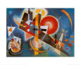 En bleu (1925) Reproduction d'art par Wassily Kandinsky