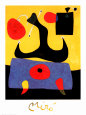 Femme Assise Reproduction d'art par Joan Miró