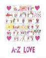 A-Z de l'amour Reproduction d'art par Nicola Streeten