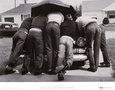 Boys with Their First Car, 1957 Art Print by A. Y. Owen