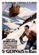 St. Gervais - Mt d'Arbois Reproduction d'art par Roger Broders