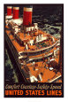 United States Lines Art Print by Pike