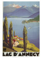 Lac Dannecy Lámina por Roger Broders