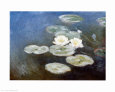 Nympheas Effet du Soir Art Print by Claude Monet