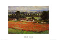 Field of Poppies Kunsttryk af Claude Monet