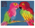 Two Parrots Art Print by Walasse Ting