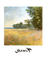 Le champ d'avoine aux coquelicots Reproduction d'art par Claude Monet