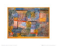 Kreuze und Säulen Kunstdruck von Paul Klee