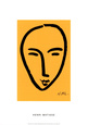 Visage Sur Fond Jaune Serigraph by Henri Matisse