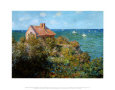 Fischerhütte auf den Klippen von Varengeville Kunstdruck von Claude Monet