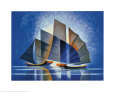 Ships I Art Print by Louis Toffoli