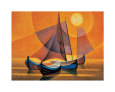 Ships II Art Print by Louis Toffoli