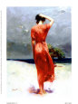 Promenade à la plage Reproduction d'art par Daeni Pino