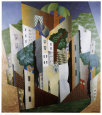 El pueblo Lámina por Leopold Survage