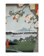 La gruta de Suigin y Masaki Lámina por Ando Hiroshige