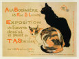 Exposition at Bodiniere Impressão artística por Théophile Alexandre Steinlen