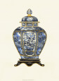 Vase en porcelaine bleue I Reproduction d'art