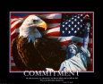 Patriotic Commitment Art Print