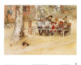 Breakfast under the Big Birch Art Print by Carl Larsson