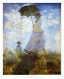 Madame Monet y su hijo Lámina por Claude Monet