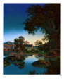 Ombres vespérales Reproduction d'art par Maxfield Parrish