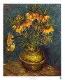 Corona imperial en un jarrón de cobre Lámina por Vincent van Gogh